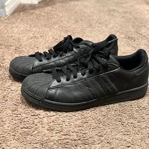 Adidas shelltoe all black